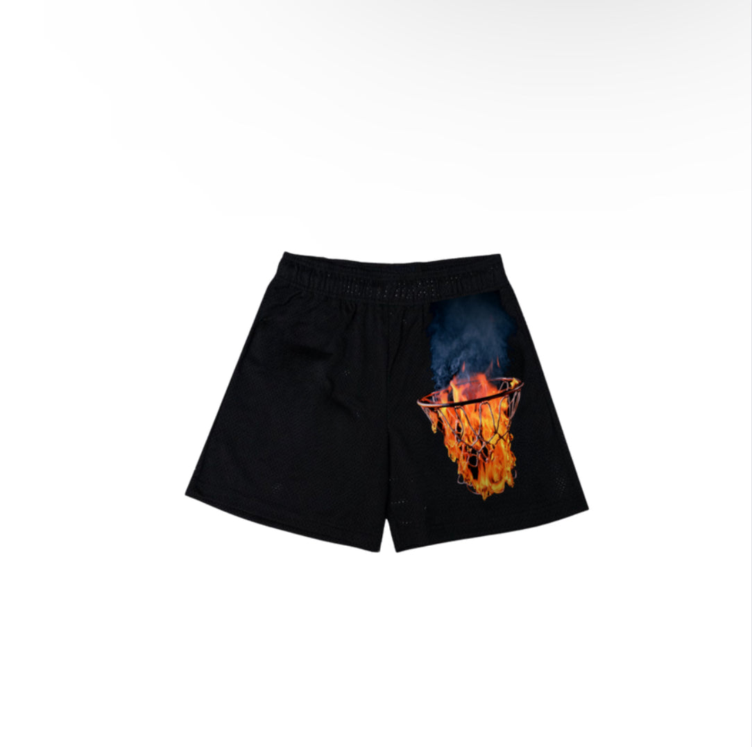 Takeover Black Mesh Shorts